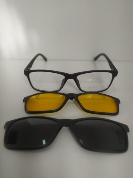 Óculos Clipon 2 Lentes amarela e preto